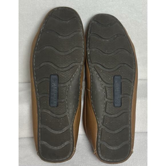 Sperry Wave Driver Venetian Loafer Tan Leather Mens 10.5 Preppy Comfort - Picture 6 of 8